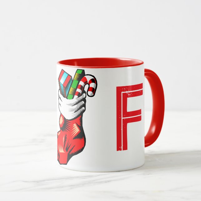 Weihnachtsanfängliche Tasse (VorderseiteRechts)