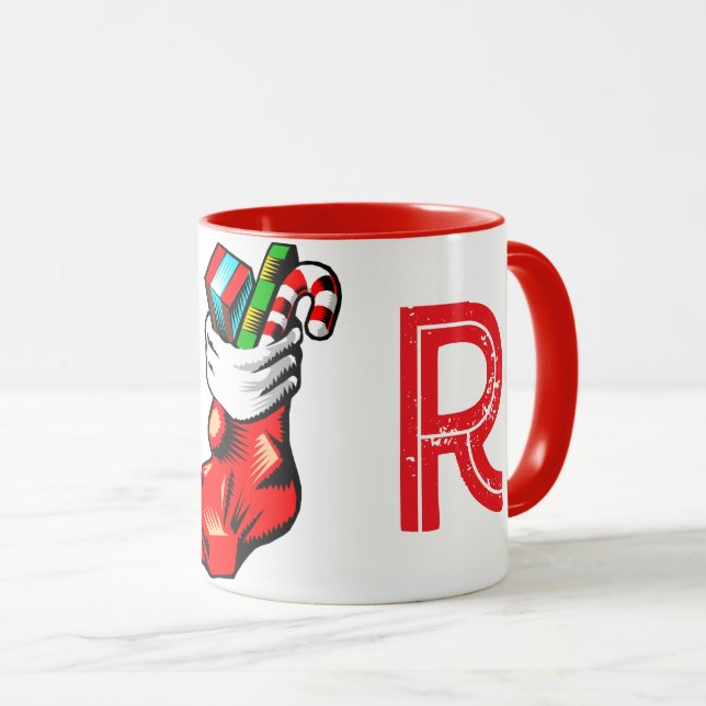 Weihnachtsanfängliche Tasse (VorderseiteRechts)