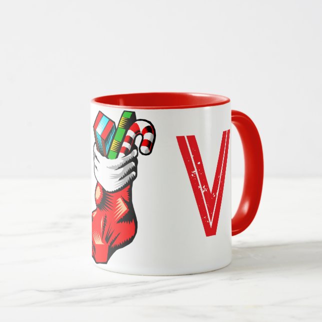 Weihnachtsanfängliche Tasse (VorderseiteRechts)