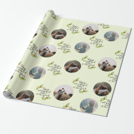 Weihnachtsangebot Die schönste Zeit Foto Familie Geschenkpapier