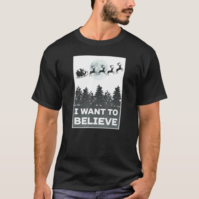 Weihnachtsangebot Wollte ich, Santa Reindeer zu gl T-Shirt (Vorderseite)