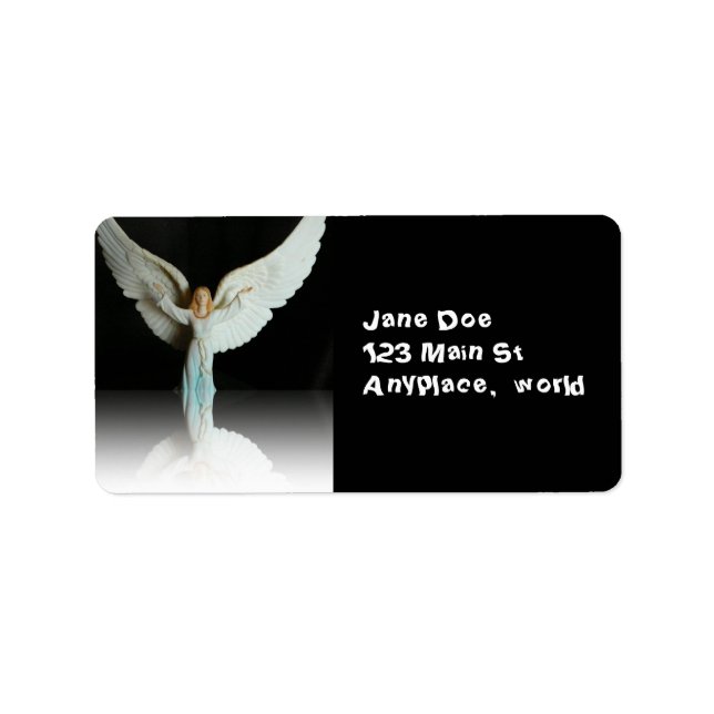 Weihnachtsangel Adressaufkleber (Vorne)