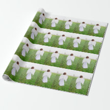 Weihnachtsangel Girl White Green Holiday