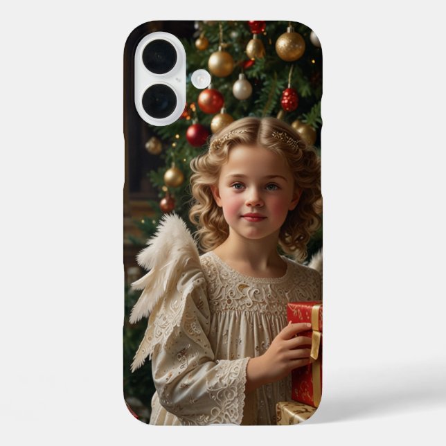 Weihnachtsangel Nostalgic Weihnachtsgeschenk iPhone 16 Plus Hülle (Rückseite)