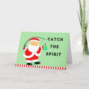 Weihnachtsangeln Feiertagskarte