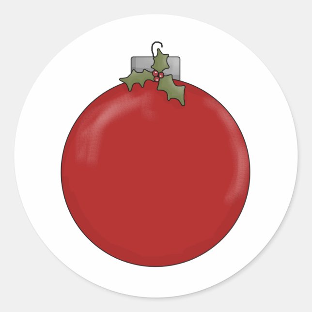WeihnachtsAngels ・ Bauble Runder Aufkleber (Vorderseite)