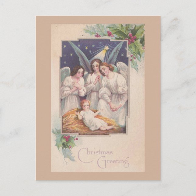 WeihnachtsAngels Feiertagspostkarte (Vorderseite)