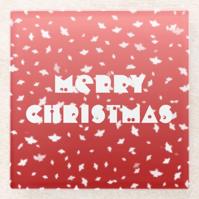 WeihnachtsAngels Glasuntersetzer (Vorderseite)