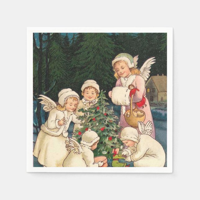 WeihnachtsAngels Papierservietten (Vorderseite)