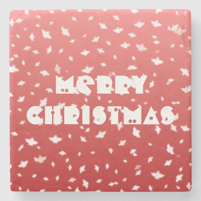 WeihnachtsAngels Steinuntersetzer (Vorderseite)