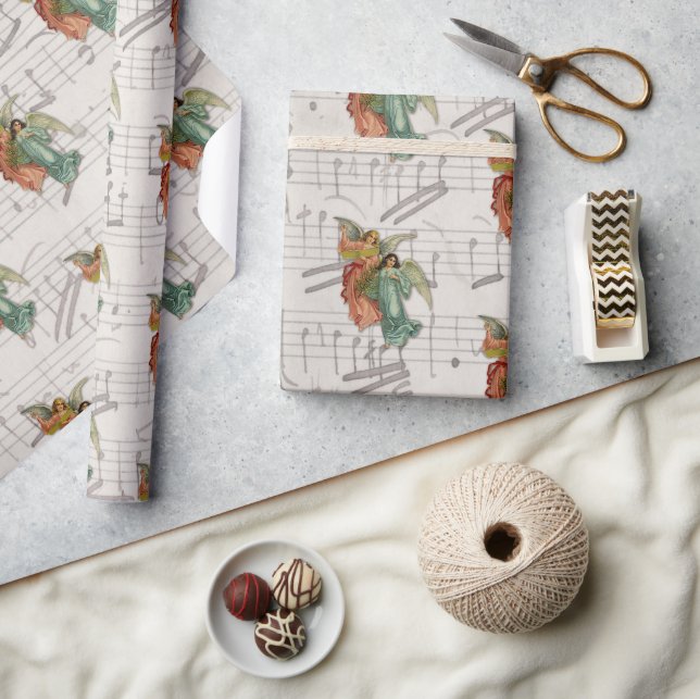 WeihnachtsAngels - Viktorianische Antiquitäten Vin Geschenkpapier (Kunsthandwerk)