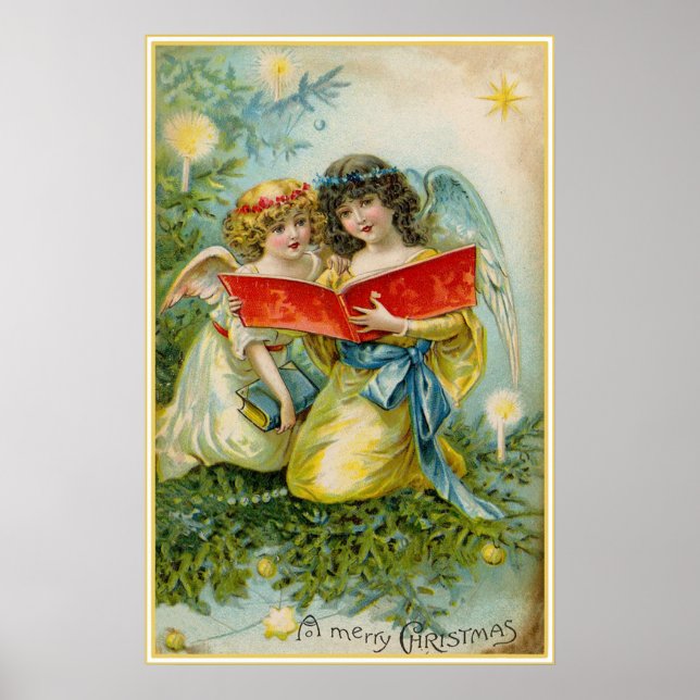 WeihnachtsAngels Weihnachtsdekor Poster (Vorne)