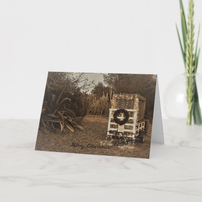 Weihnachtsanhänger Feiertagskarte (Vorderseite)