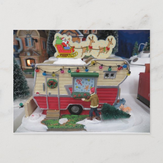 Weihnachtsanhänger Postkarte (Vorderseite)