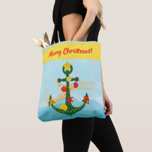 Weihnachtsanker nautisch tasche