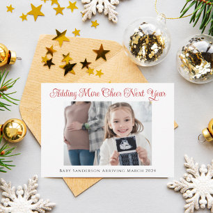 Weihnachtsankündigung Schwangerschaftsurkunde Dankeskarte