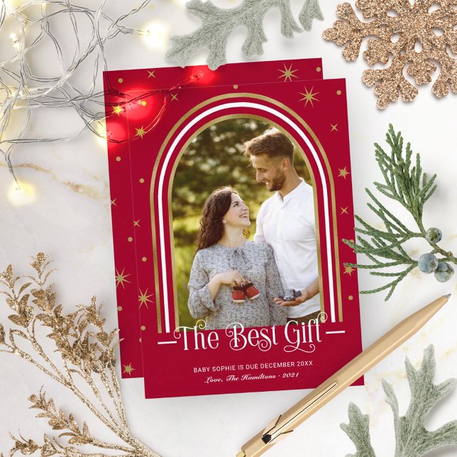 Weihnachtsankündigung von Arch Frame Feiertagskarte (Von Creator hochgeladen)