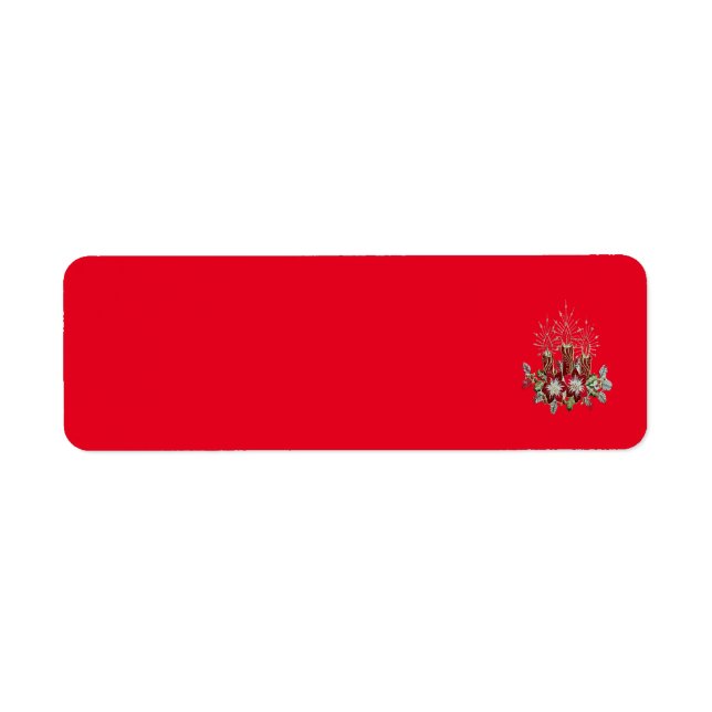 Weihnachtsanschrift Labels Art und Design (Vorne)
