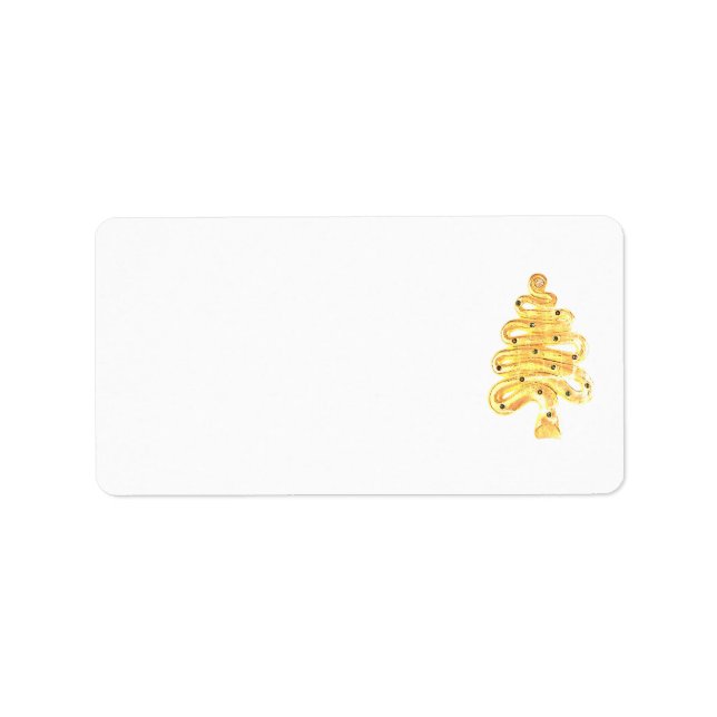 Weihnachtsanschrift Labels Art und Design Adressaufkleber (Vorne)