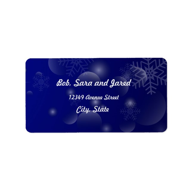 Weihnachtsanschrift Lable Adressaufkleber (Vorne)