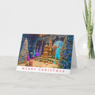 Weihnachtsansicht Weihnachtskarte Feiertagskarte