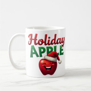 Weihnachtsapfel Retro-Weihnachtsdesign Kaffeetasse