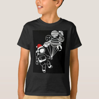 Weihnachtsastronaut, Funny Planets Blasen T-Shirt