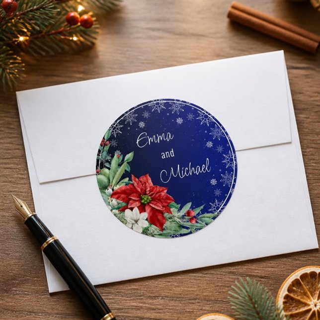 Weihnachtsaufenthalt Runder Aufkleber (Von Creator hochgeladen)