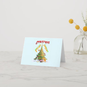 Weihnachtsaufklärung Dankeskarte
