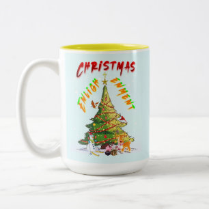 Weihnachtsaufklärung Zweifarbige Tasse
