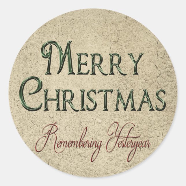 Weihnachtsaufkleber (20) runder aufkleber (Vorderseite)