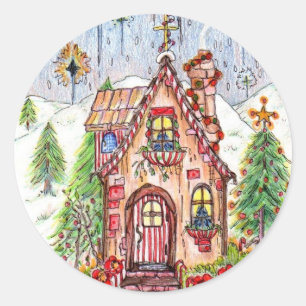 Weihnachtsaufkleber 3" runder aufkleber