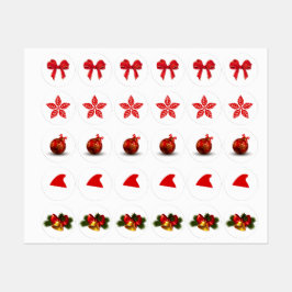 Weihnachtsaufkleber Etiketten