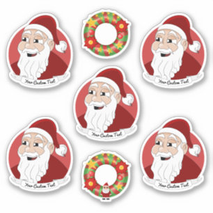 Weihnachtsaufkleber für den WeihnachtsCartoon Aufkleber
