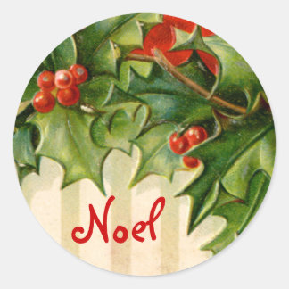 Weihnachtsaufkleber für viktorianisches Weihnachte Runder Aufkleber