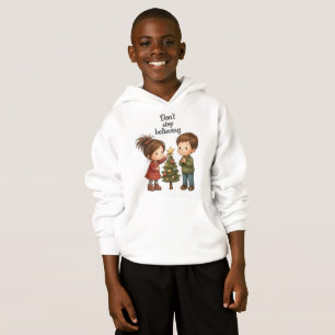 Weihnachtsaufkleber 'Glauben Sie weiter' Hoodie