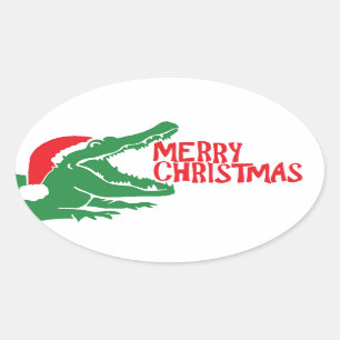 Weihnachtsaufkleber Ovaler Aufkleber