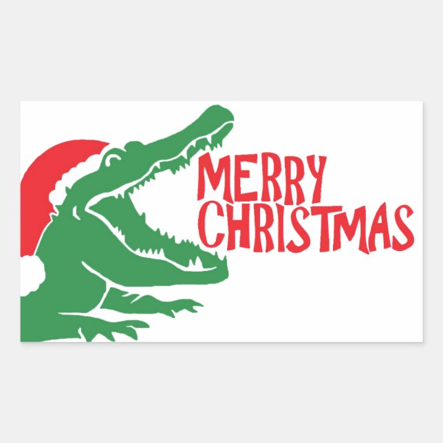Weihnachtsaufkleber Rechteckiger Aufkleber (Vorderseite)