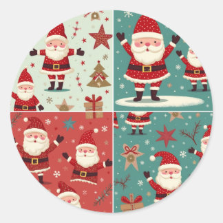 Weihnachtsaufkleber Runder Aufkleber
