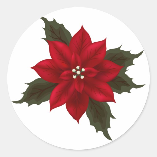 Weihnachtsaufkleber Runder Aufkleber (Vorderseite)