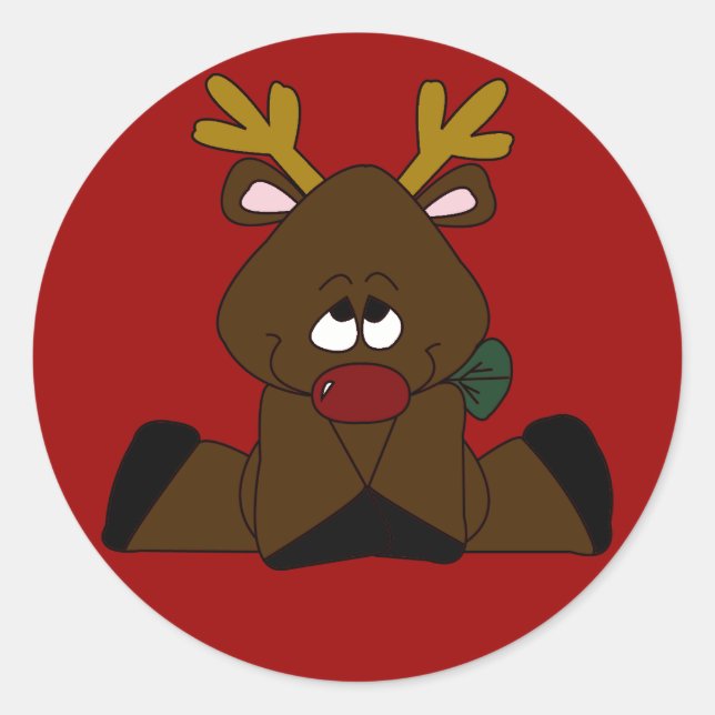 Weihnachtsaufkleber Runder Aufkleber (Vorderseite)