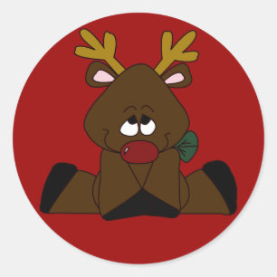 Weihnachtsaufkleber Runder Aufkleber