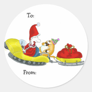 Weihnachtsaufkleber Runder Aufkleber