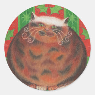 Weihnachtsaufkleber Runder Aufkleber