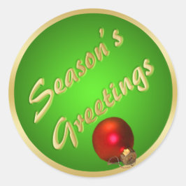 Weihnachtsaufkleber Runder Aufkleber