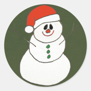 Weihnachtsaufkleber Runder Aufkleber