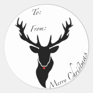 Weihnachtsaufkleber Runder Aufkleber