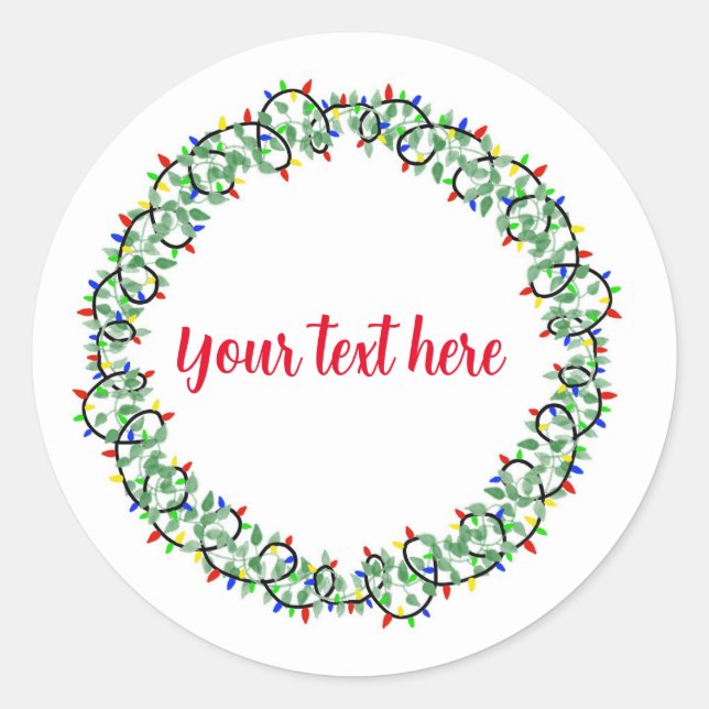 Weihnachtsaufkleber Runder Aufkleber (Vorderseite)