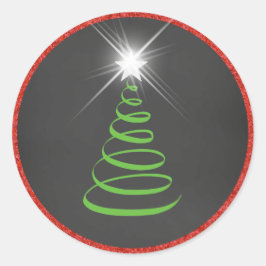 Weihnachtsaufkleber Runder Aufkleber