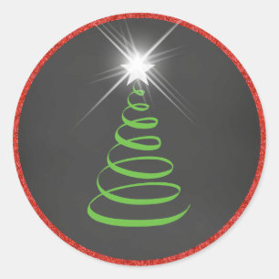 Weihnachtsaufkleber Runder Aufkleber
